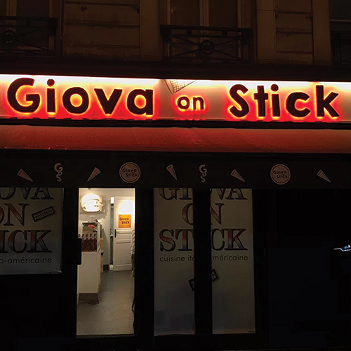 Enseigne led Giova on Stick