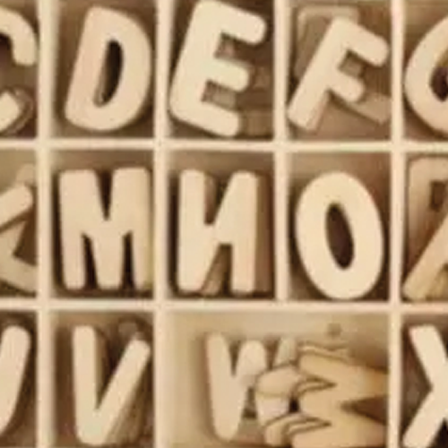 Lettres reliefs bois